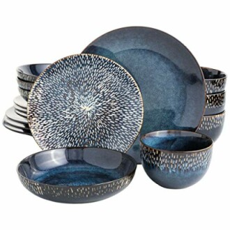 Gibson Elite Matisse 16 Piece Double Bowl Dinnerware Set