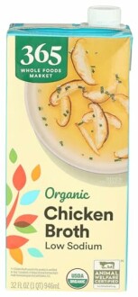 365 Organic Low Sodium Chicken Broth